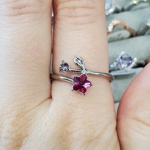 Fragrant Jewels Sz9 Life in Full Bloom Flower Ring